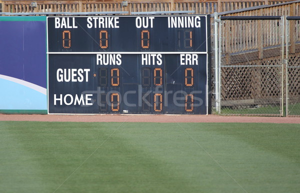 Baseball Score Board Stock photo © mybaitshop