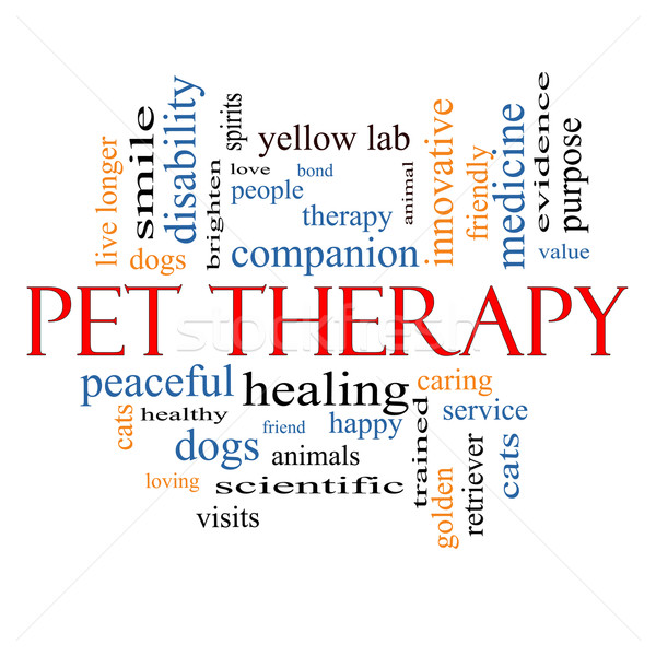Pet Therapy Word Cloud Concept Stock photo © mybaitshop