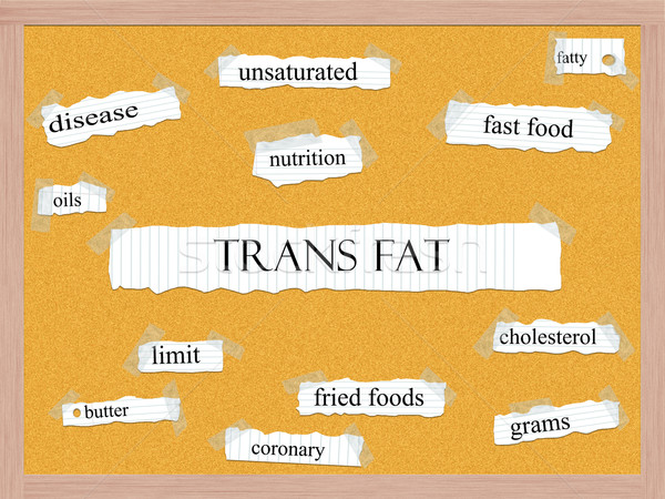 Trans Fat Corkboard Word Concept Stock photo © mybaitshop
