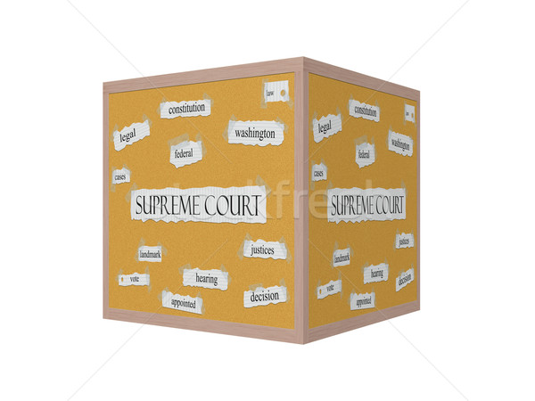 Supreme Court 3D Corkboard Word Concept Stock photo © mybaitshop