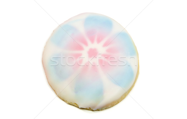 A flower designed frosted sugar cookie. Stock photo © mybaitshop