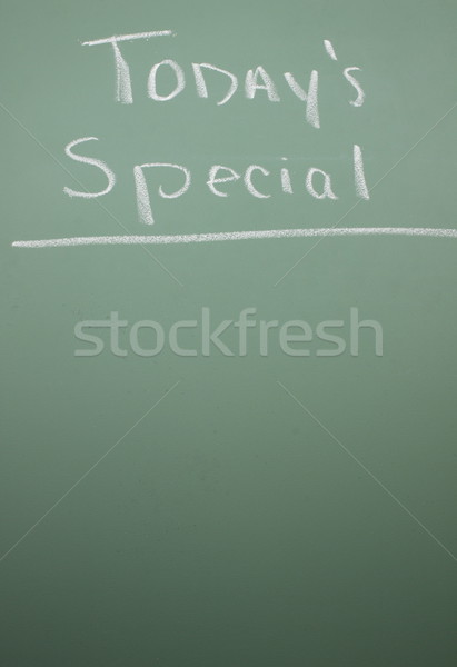Today's Specials on a Chalkboard Stock photo © mybaitshop