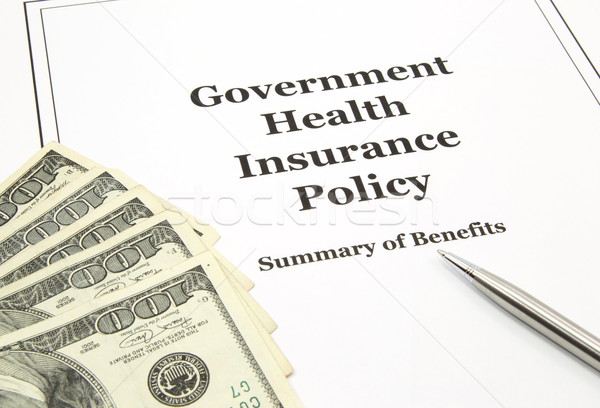 Government Health Insurance Policy and Cash Stock photo © mybaitshop