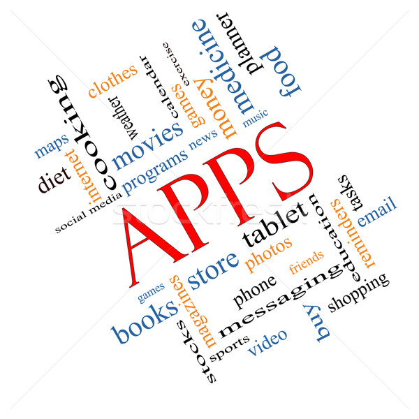 Apps Word Cloud Concept Angled Stock Photo C Keith Bell Mybaitshop 3763634 Stockfresh