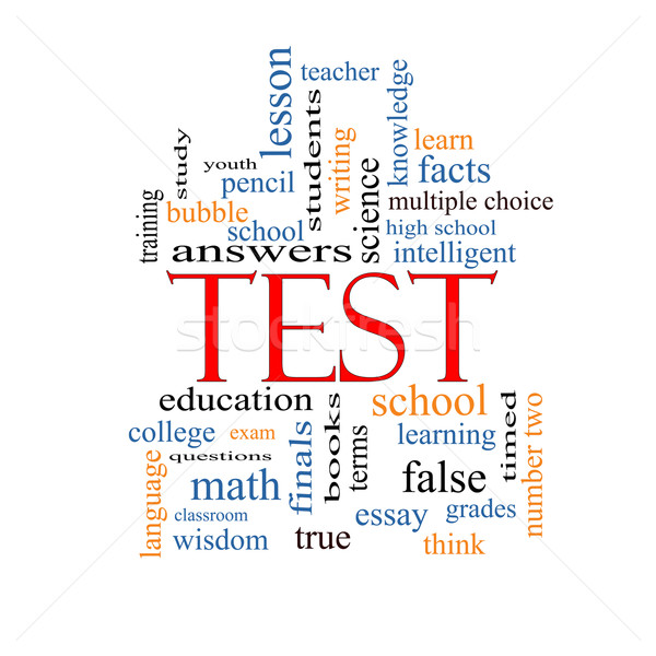 Test Word Cloud Concept Stock photo © mybaitshop