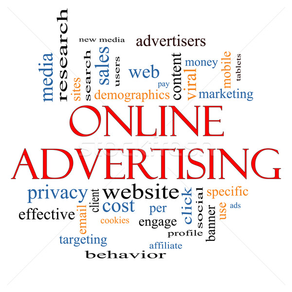 Online Advertising Word Cloud Concept Stock photo © mybaitshop