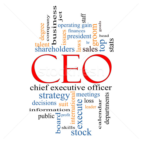 CEO nor cuvant lider mai mult afaceri Imagine de stoc © mybaitshop