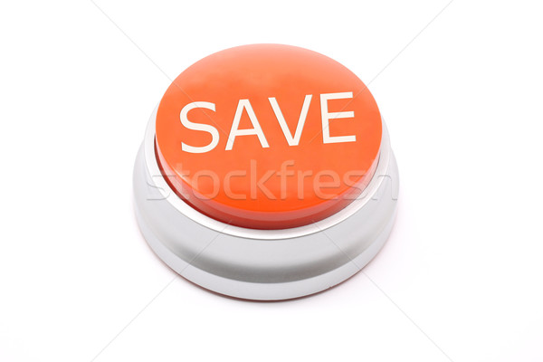 большой красный сохранить кнопки Сток-фото © mybaitshop
