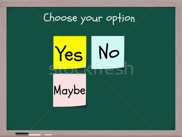 Yes No Maybe Options Stock photo © mybaitshop