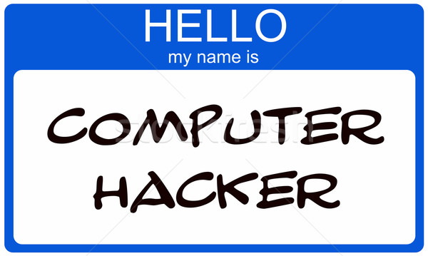 Hello my name is Computer Hacker Stock photo © mybaitshop