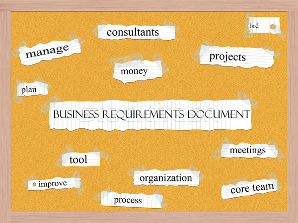 Business Dokument Wort groß Projekte Sitzung Stock foto © mybaitshop