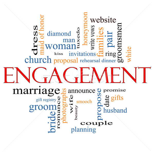 Stock photo: Engagement Word Cloud Concept