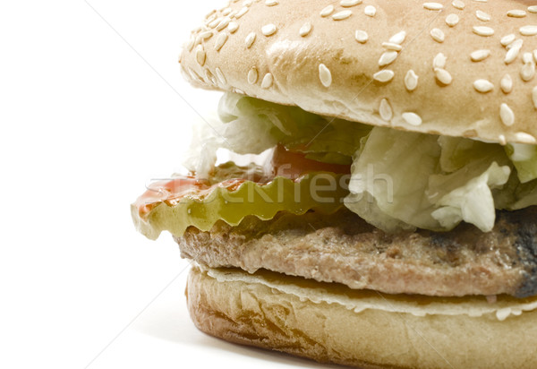 Big Hamburger with all the Fixin's Stock photo © mybaitshop