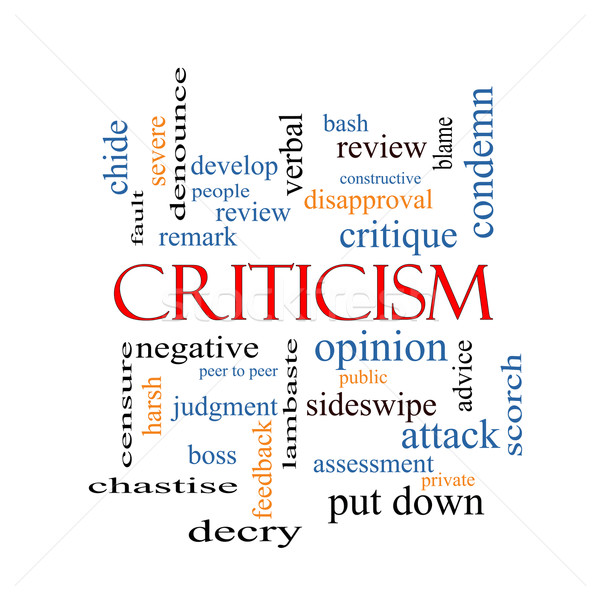 Criticism Word Cloud Concept Stock photo © mybaitshop