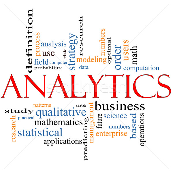 Analytics Word Cloud Concept Stock photo © mybaitshop