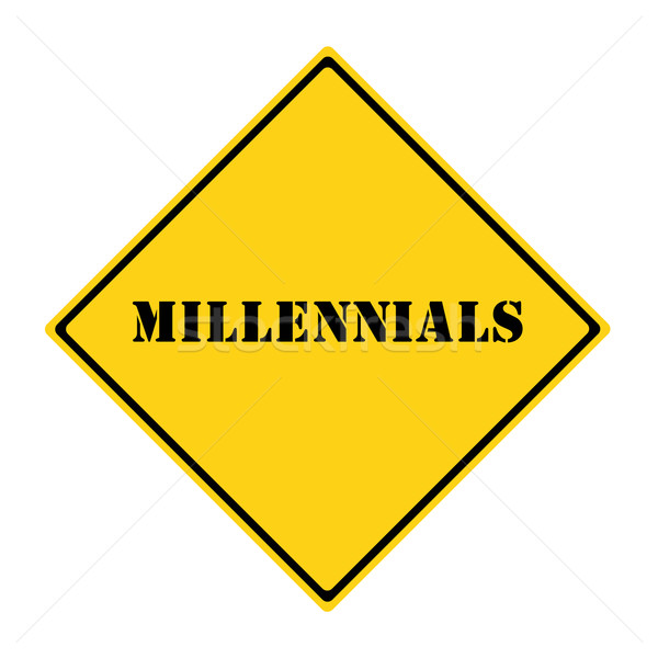 Millennials Sign Stock photo © mybaitshop