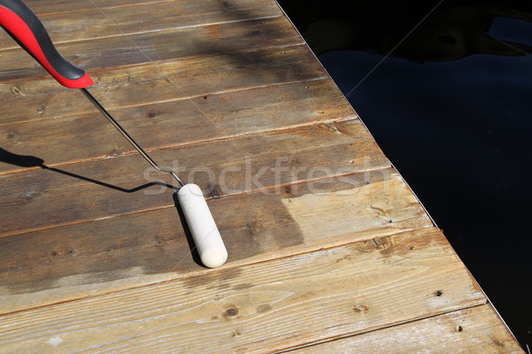 Staining the Deck Stock photo © mybaitshop