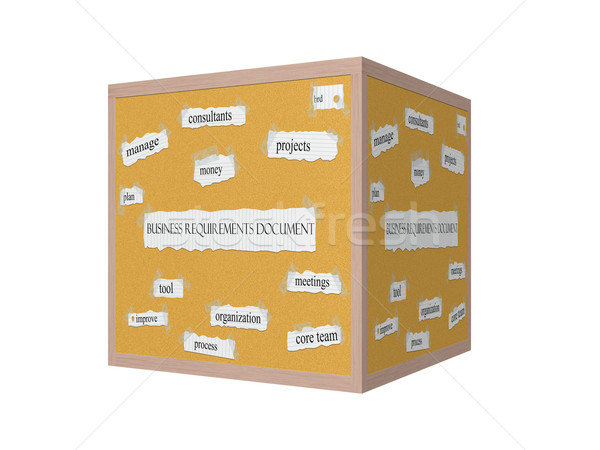 Business Requirements Document 3D Corkboard Word Concept Stock photo © mybaitshop
