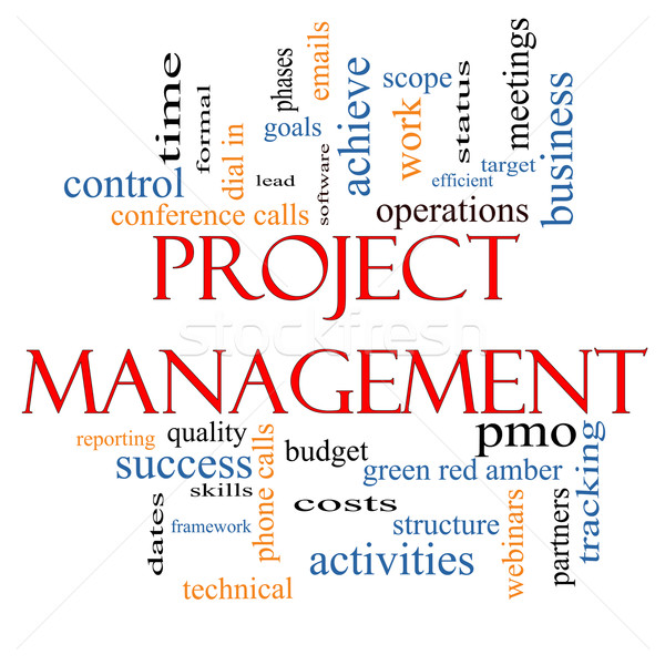 Project Management Word Cloud Concept Stock photo © mybaitshop