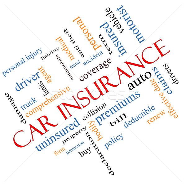 Car Insurance Word Cloud Concept Angled Stock photo © mybaitshop