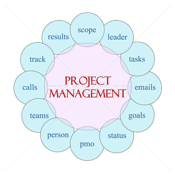 Project Managment Circular Word Concept Stock photo © mybaitshop