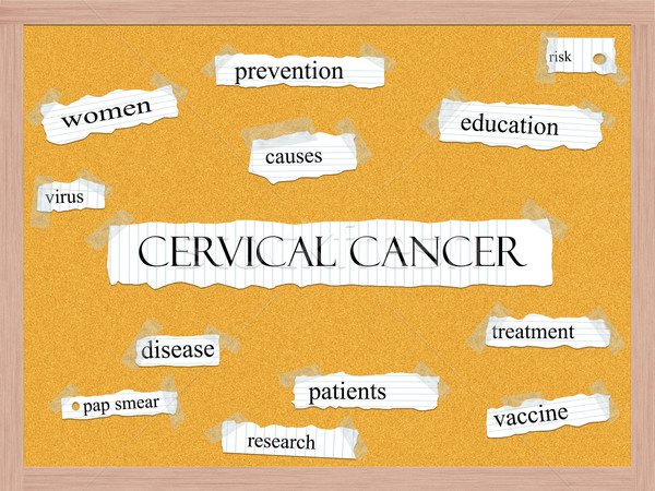Cervical Cancer Corkboard Word Concept Stock photo © mybaitshop