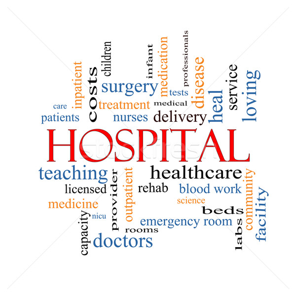 Hospital Word Cloud Concept Stock photo © mybaitshop