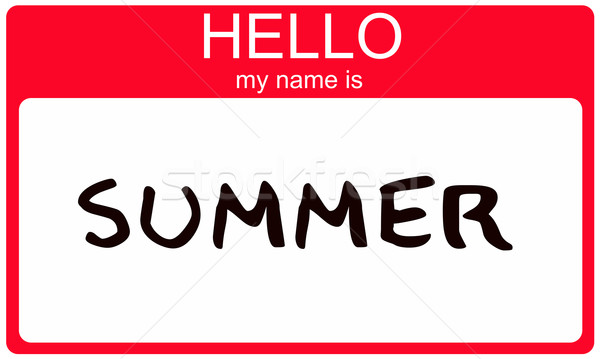 Summer Name Tag Stock photo © mybaitshop