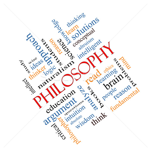 Filosofia nuvem da palavra educação estudar pensador Foto stock © mybaitshop