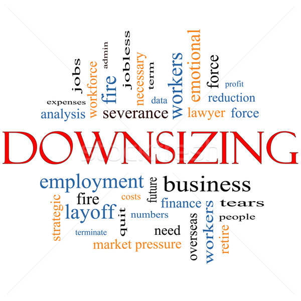 Downsizing Word Cloud Concept Stock photo © mybaitshop