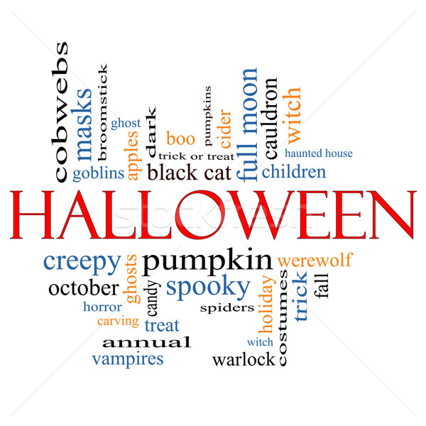 Halloween Word Cloud Concept Stock photo © mybaitshop