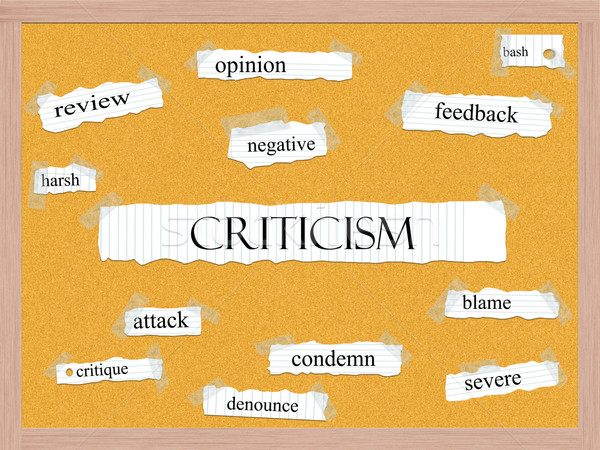 Criticism Corkboard Word Concept Stock photo © mybaitshop