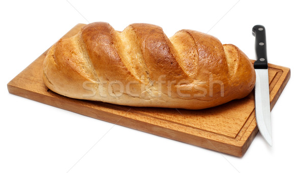 bread with knife on breadboard Stock photo © mycola
