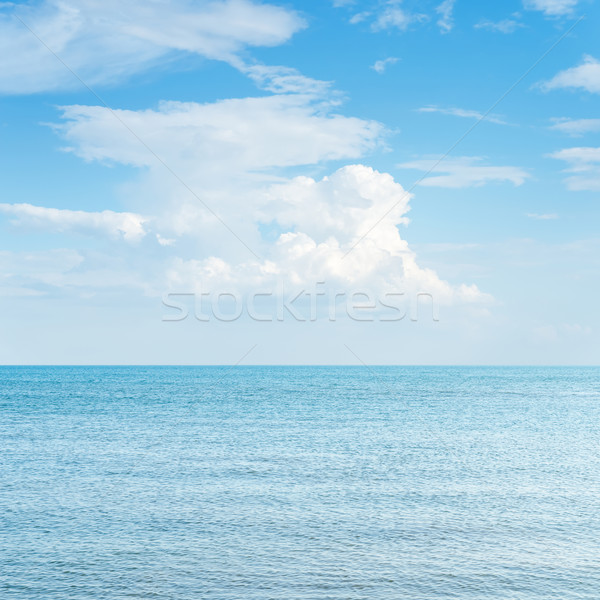 Bleu mer nuageux paysage fond été [[stock_photo]] © mycola