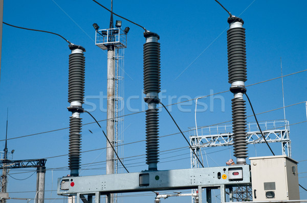 view to high-voltage substation Stock photo © mycola