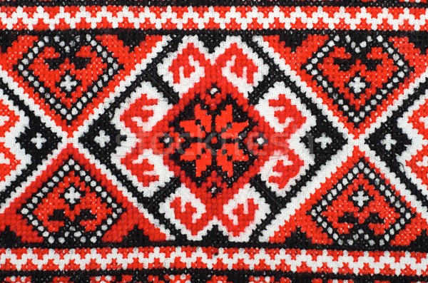 embroidered good by cross-stitch pattern Stock photo © mycola