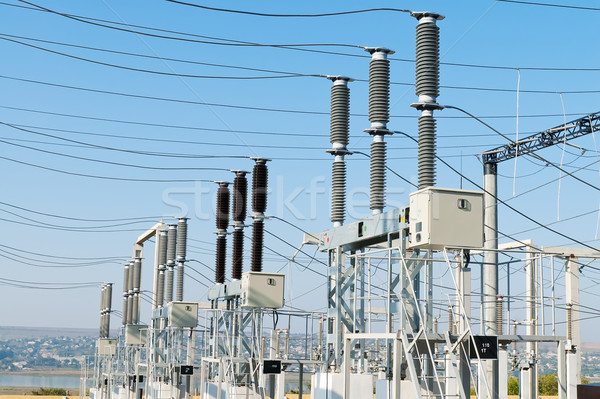 General vedere cer peisaj industrial energie Imagine de stoc © mycola