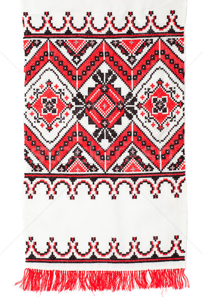 embroidered good by cross-stitch pattern Stock photo © mycola