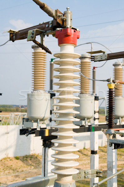 high-voltage substation Stock photo © mycola