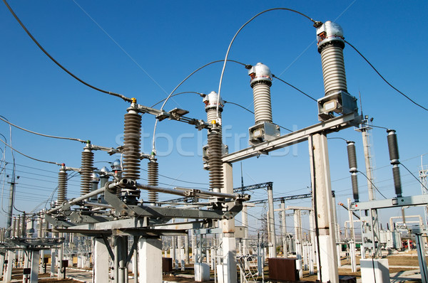 high-voltage substation Stock photo © mycola