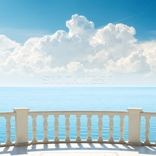 Сток-фото: облачный · небе · морем · балкона · воды · красоту