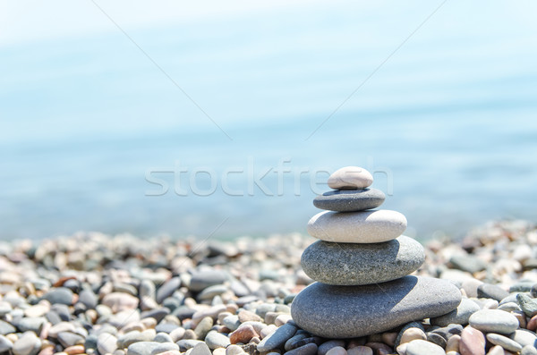 Steine Strand Meer Ozean Stock foto © mycola