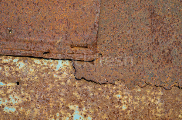 brown rusty surface with spots Stock photo © mycola