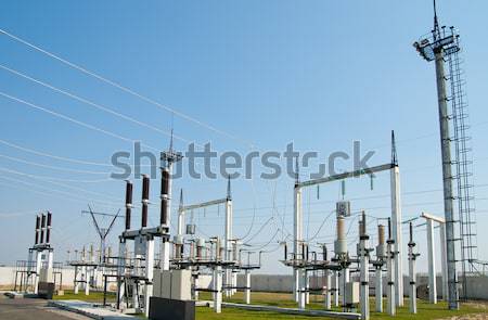 general view to high-voltage substation Stock photo © mycola