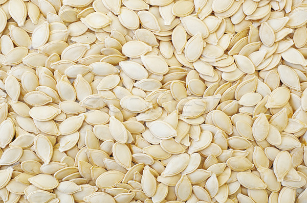 Stock photo: closeup shot of dry pumpkin seeds