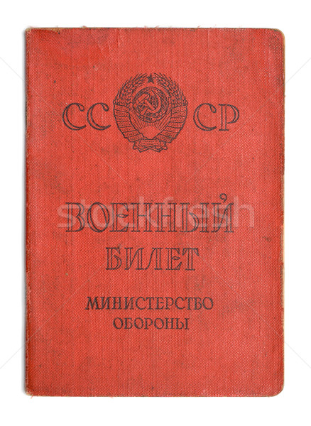 USSR military ID Stock photo © mycola