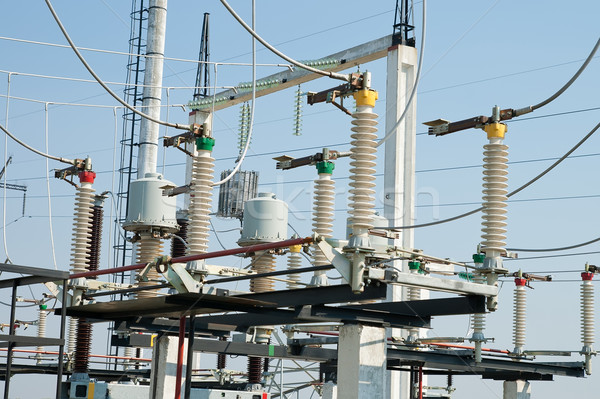 Hemel netwerk industrie industriële elektriciteit circuit Stockfoto © mycola