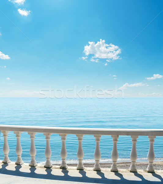 balcony near sea under blue sky Stock photo © mycola