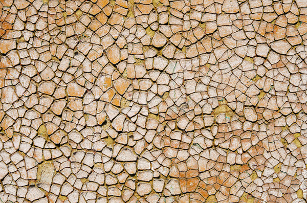 Gebarsten oppervlak textuur achtergrond retro patroon Stockfoto © mycola