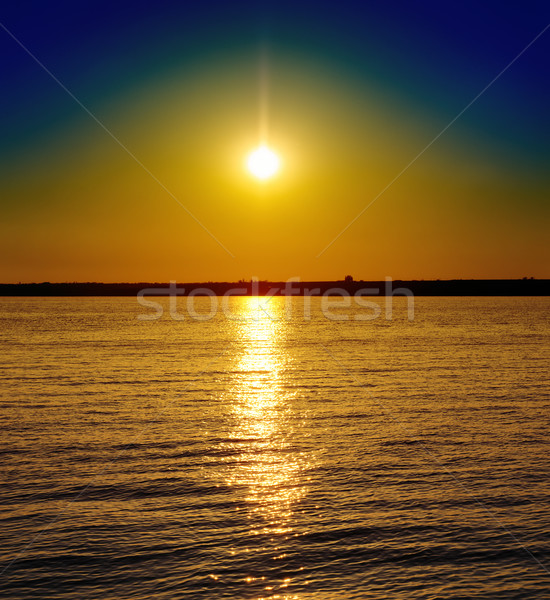 good sunset over river Stock photo © mycola